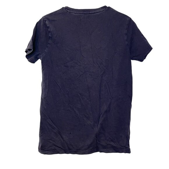 Guess Youth Boys Navy‎ Blue Organic Cotton Triangle Embroidered Logo T-Shirt 14 - Picture 2 of 6